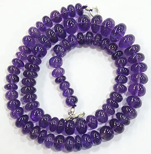 Collier améthyste d'Afrique LKBEADS en pierres naturelles haut de gamme de 7 à 12 mm