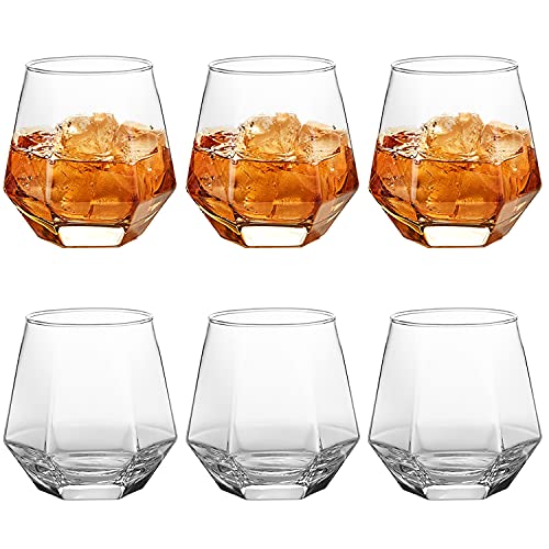 Maredash Clear Glass Beer Cups – 6 Pack – All Purpose Drinking Tumblers cover