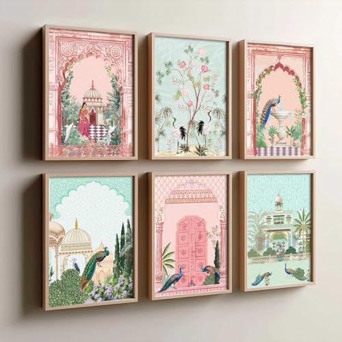 Image of kotart Traditional Pichwai Wall Art Paintings with Frame for Home Decor - Framed Wall Painting for Living Room Bedroom Office Room Decor - Painting for Wall Decoration - (19X25 inch, A)