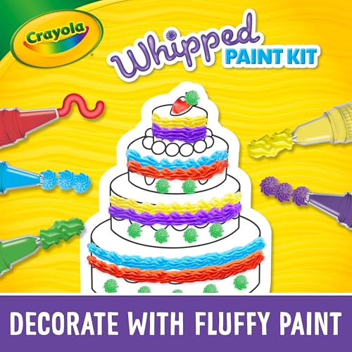 Crayola Whipped Paint Kit, Puff Paint, 3D Paint Set for Kids, 3 Unique Textures, Sensory Art Toy, Gift for Kids, Ages 5+ - image 2
