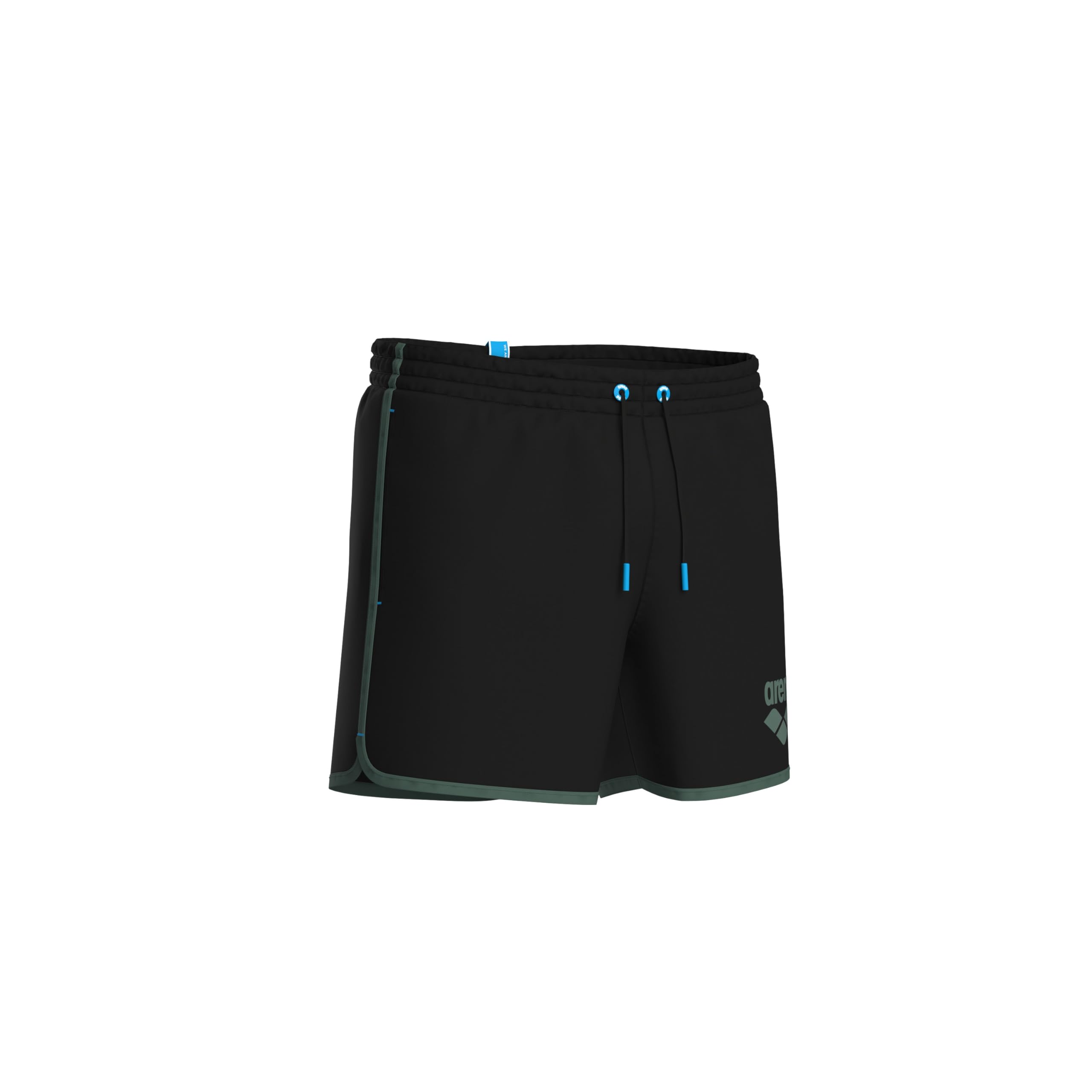 ARENA Męskie duże logo Borders Beach Short Black-Sage