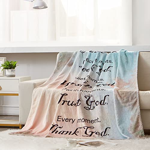 Boopbeep Healing Throw Blanket With Inspirational Thoughts And Prayers- Religious Soft Throw Blanket Inspirational Blankets And Throws 40X50 Inch Throw Blankets Perfect Caring Gift For Women Men #TOP3