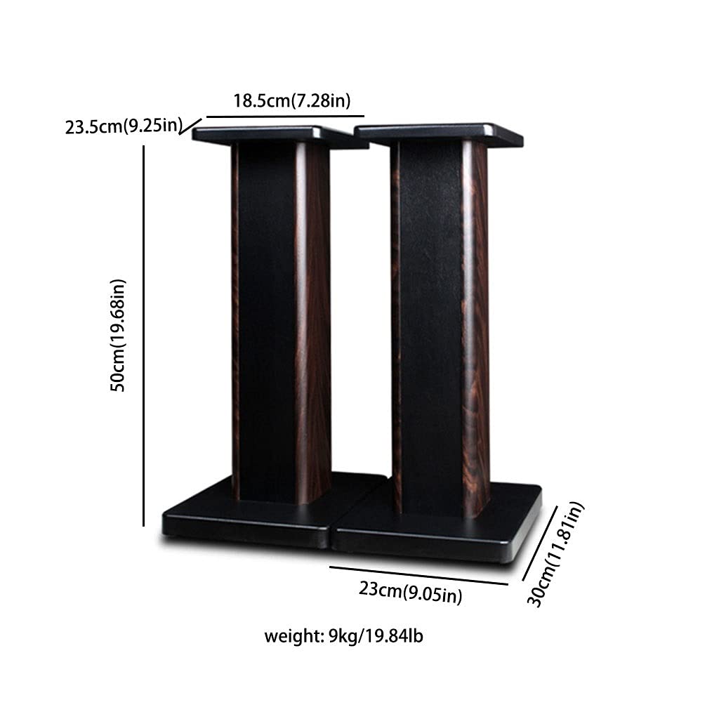 Audiohalter Audio Rack Audio Surround Rack Vertical Media Rack Home Wohnzimmer Theater Bühne Audio Rack Lautsprecher Rack 2 Packungen Lautsprecher Wandhalter(B,50)