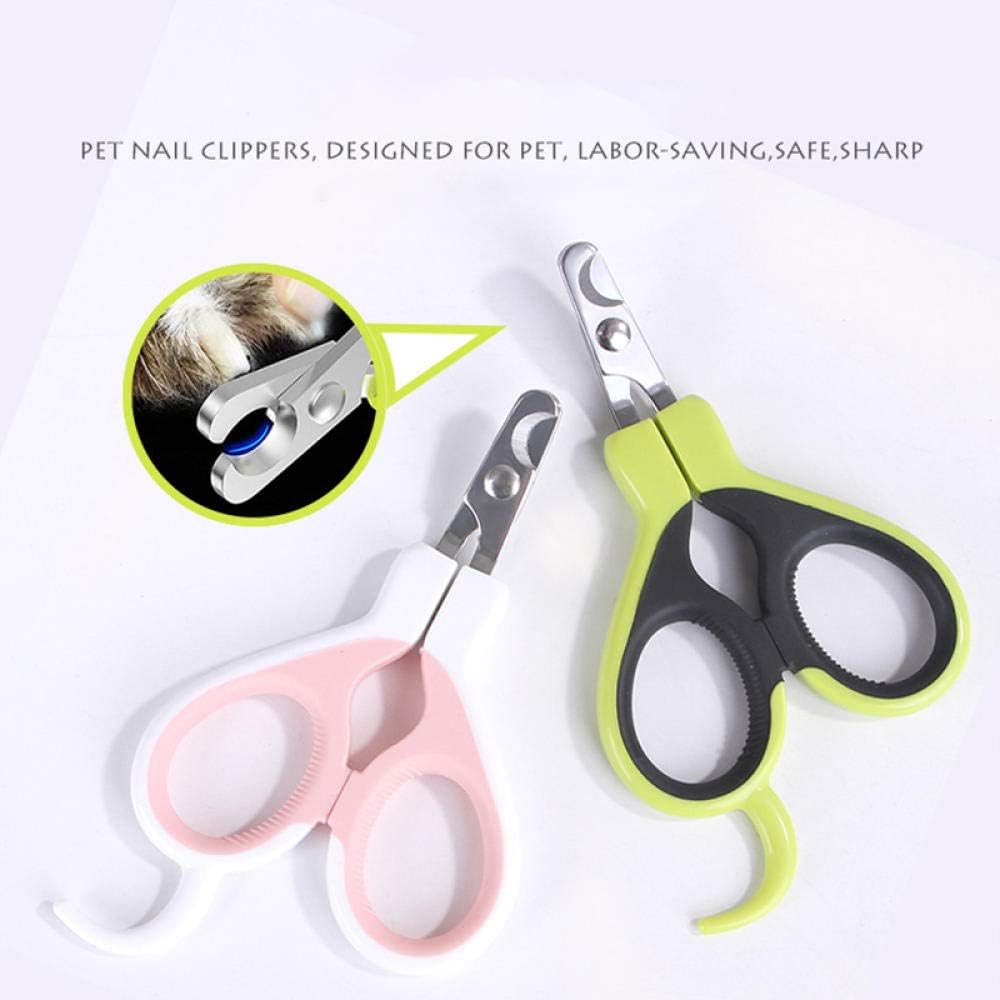 Pet Nail Clipper Pink Pet Nail Claw Cutter Stainless Steel Grooming Scissors Cats Nails Clipper Trimmer Pet Claw Nail Clippers 4Pcs