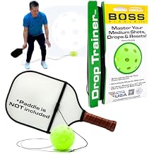 BOSS Pickleball Trainer Ball with String - Pickleball Rebounder for Dink Practice & Hand Eye Coordination