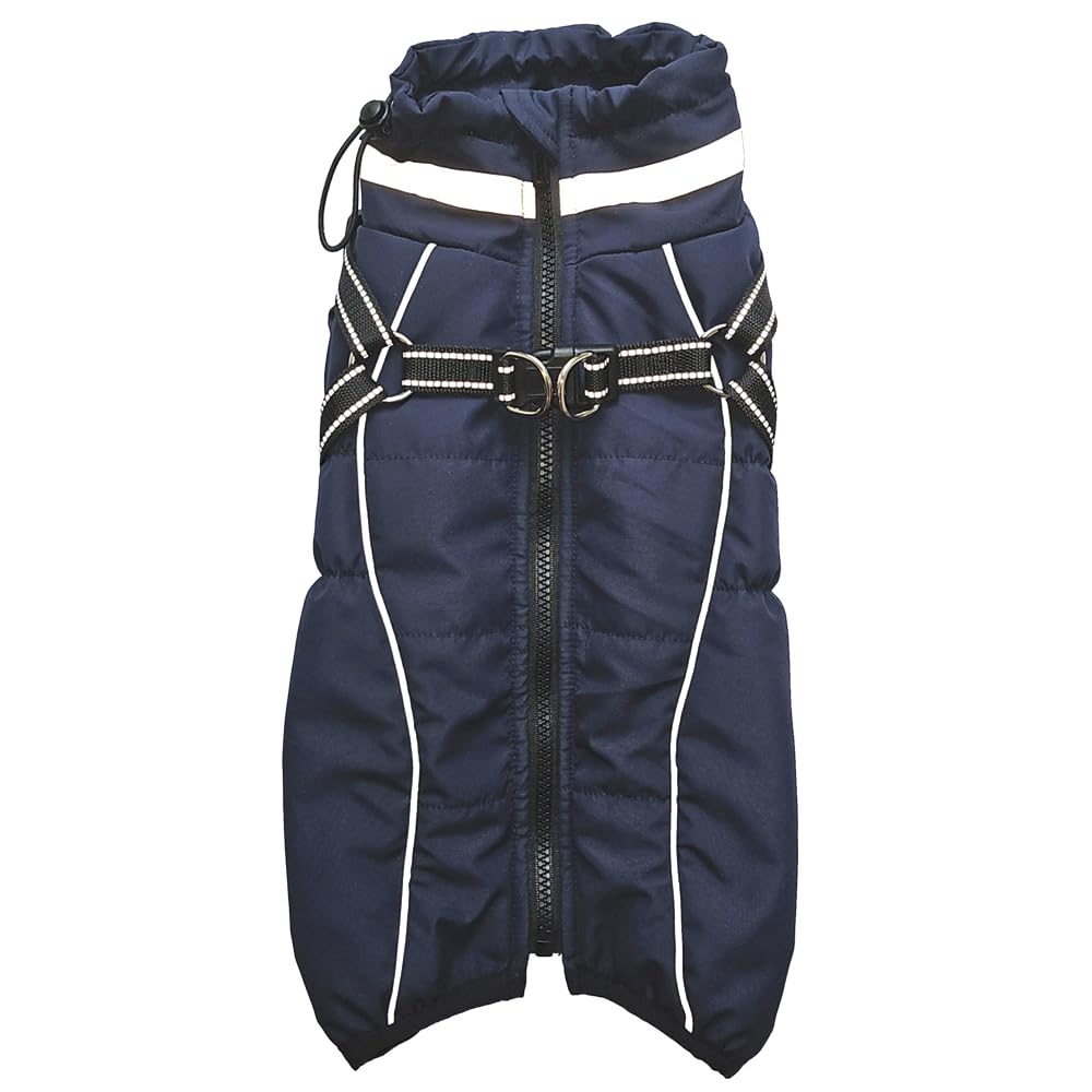 Nobby Manteau pour Chien ELOR 2 en 1 - Bleu Marine - 26 cm