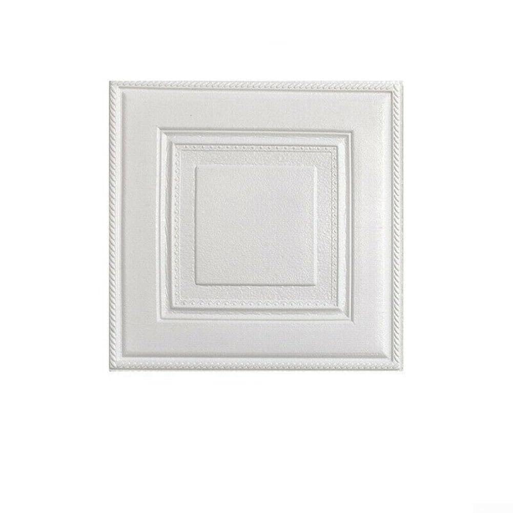 Autocollants muraux 3D XPE blancs pour cacher les imperfections des murs de chambre