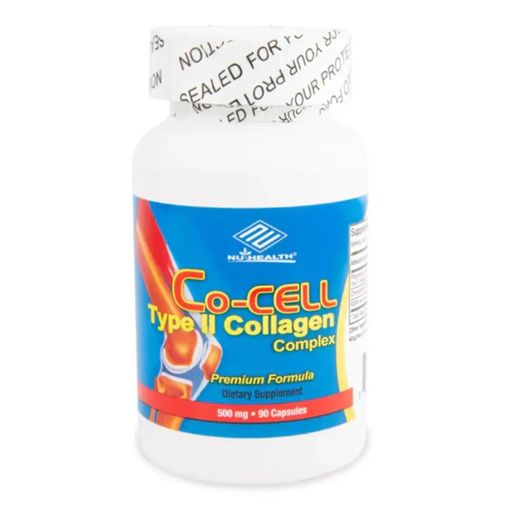 Co-Cell Type II Collagen Supplement Hydrolyzed Chicken Cartilage with Chondroitin MSM Advanced Formula for Joint Care Skin Support