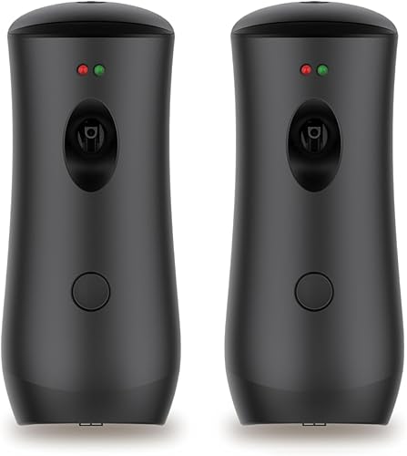 Dispensador automático de ambientador en aerosol (paquete de 2), máquinas de aromaterapia ajustables de pie o montado en la pared para el hogar,
