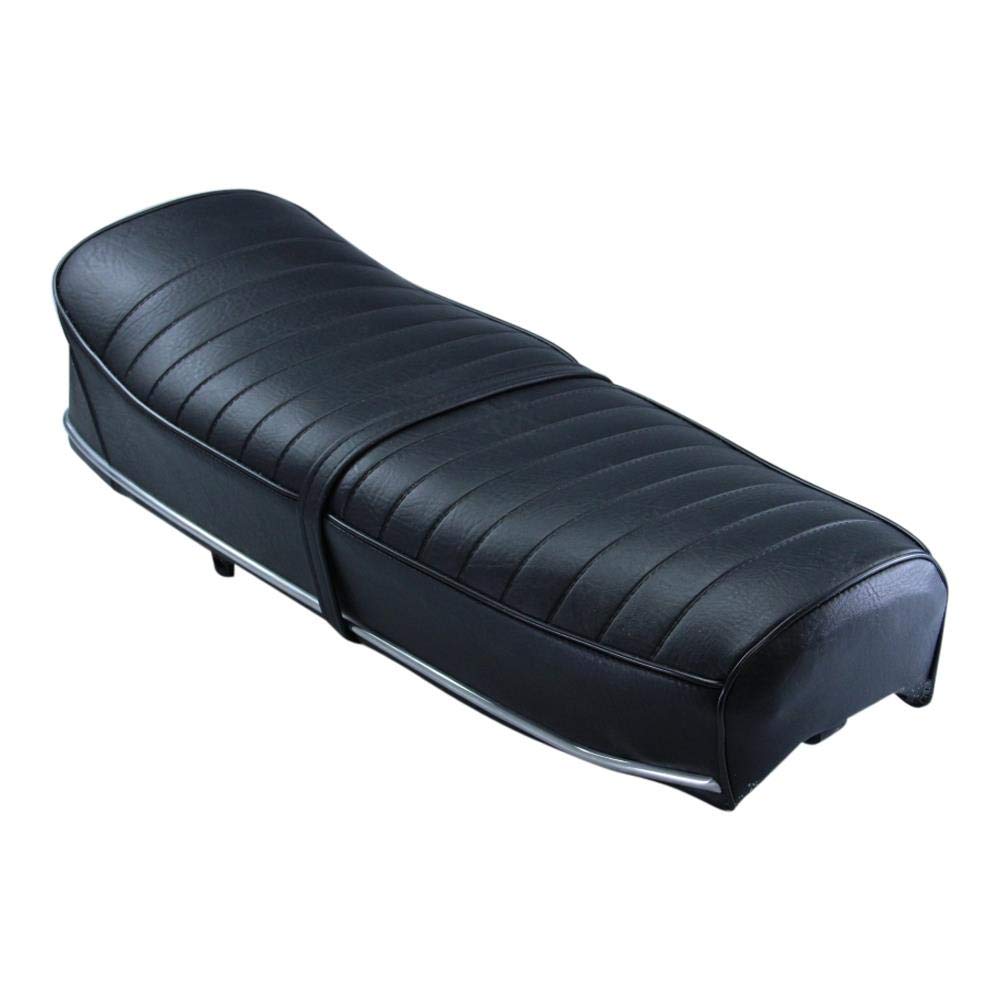 Citomerx Banc noir avec siège double | Convient pour Zündapp GTS C KS 50 Super Sport Cross année de construction 74-76 type 517