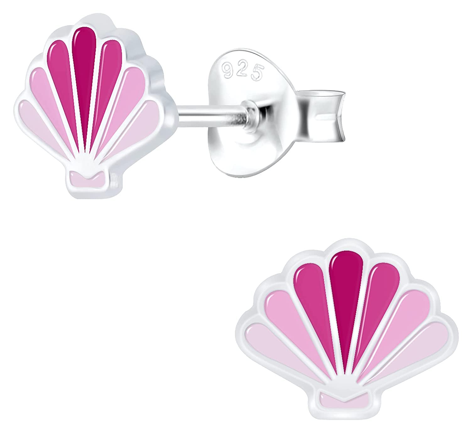 Aww So Cute 925 Sterling Silver Hypoallergenic Sea Shell Stud Earrings for Babies, Kids & Girls | Diwali Gift | Comes in a Gift Box | 925 Stamped with Certificate of Authenticity | ER0027 (B0B1MWM131) Amazon Price History, Amazon Price Tracker