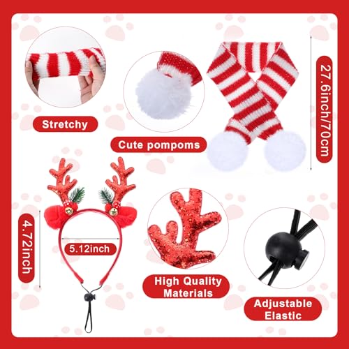 Disfraz Navideño para Perro Reginary Set 9 piezas M miniatura 3