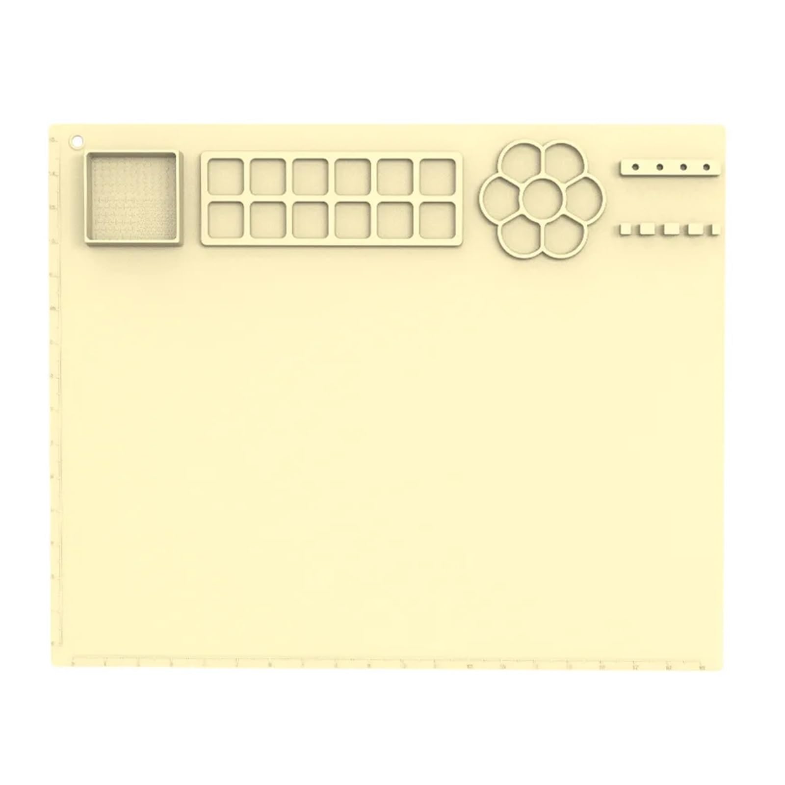 Sdiuakbv Yellow Painting Pad Silicone Painting Mat Silicone Painting Pad Diy Rectangle Graffiti Mat Art Oil Washable For Drawing