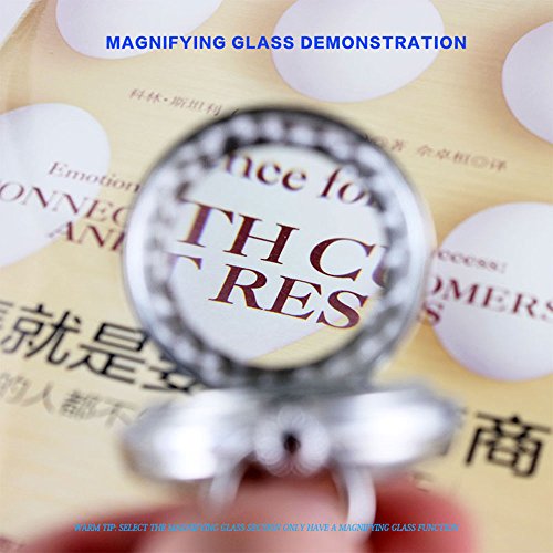 OGLE Waterproof Luminous Magnifier Tourbillon Moon Sun Chain Fob Self Wind Automatic Mechanical Pocket Watch