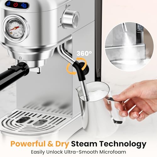 20 Bar Espresso Machine with Milk Frother