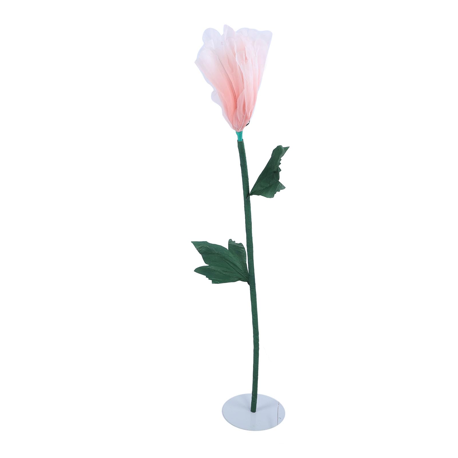 Grande Fleur Artificielle en Soie avec Lumière LED, Décoration de Pivoine Ouvrante pour Mariages et Fêtes, 60cm en Fer PVC