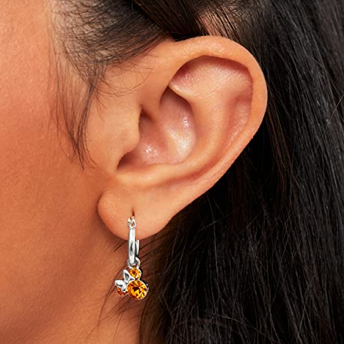 Disney-Minnie-Mouse-Jewelry-Crystal-Birthstone-Silver-Plated-Hoop-Dangle-Earrings-Latch-Back 51+693HjvKL