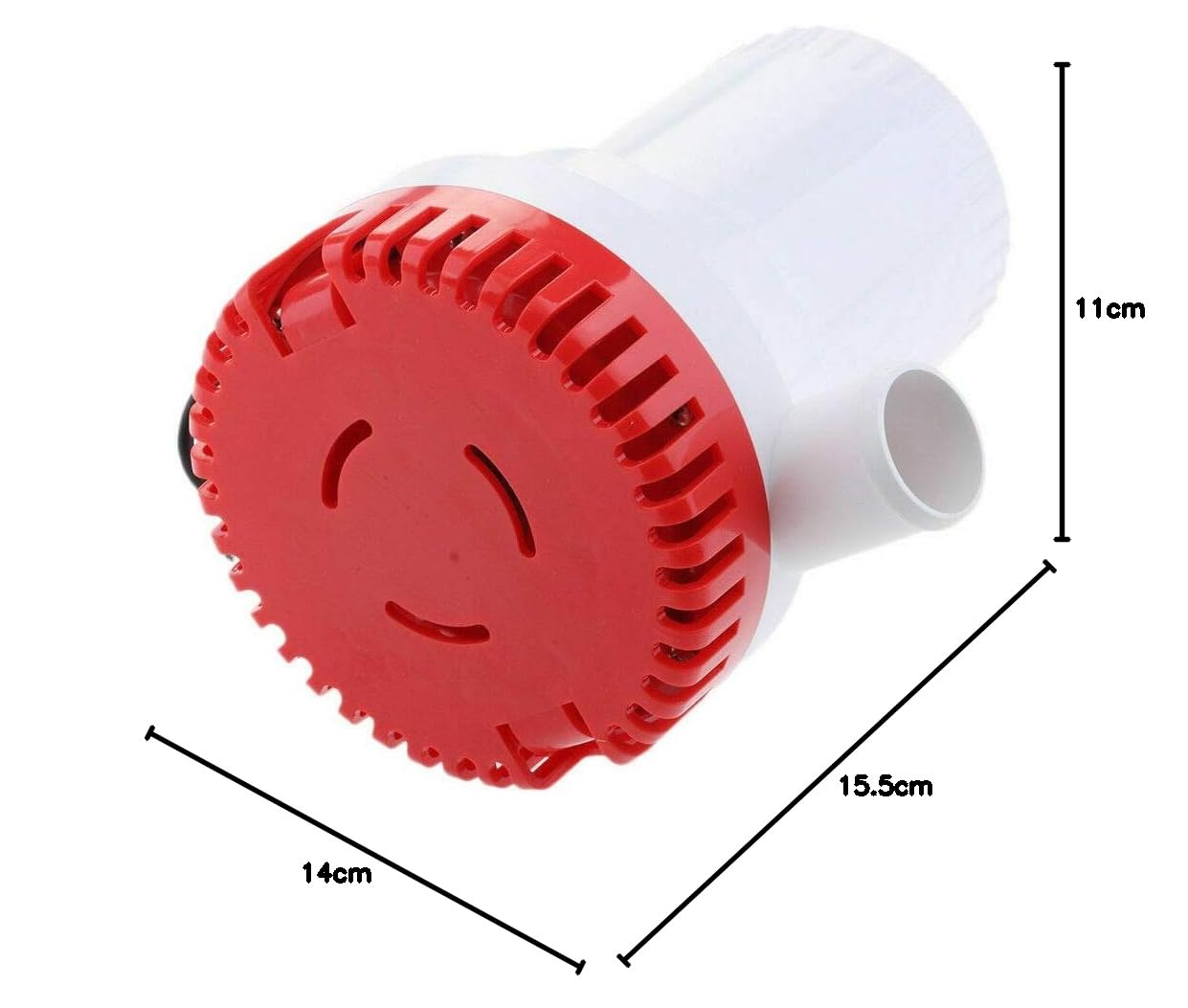 MASO Pompa di sentina ad alta portata elettrica marina sommergibile pompa dell'acqua 2000GPH 12 V per barca Yacht Caravan portatile
