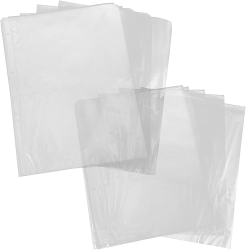 MAGICLULU Fundas para carpeta, 50 páginas para álbumes de fotos autoadhesivas, de plástico, insertadas, bolsillos para postales, álbumes de hojas
