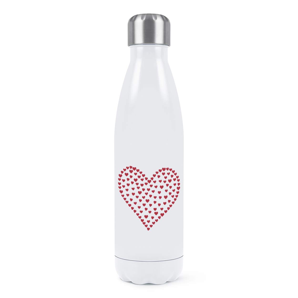 Gourde isotherme 500ml acier inoxydable bouteille de sport blanche double paroi étanche