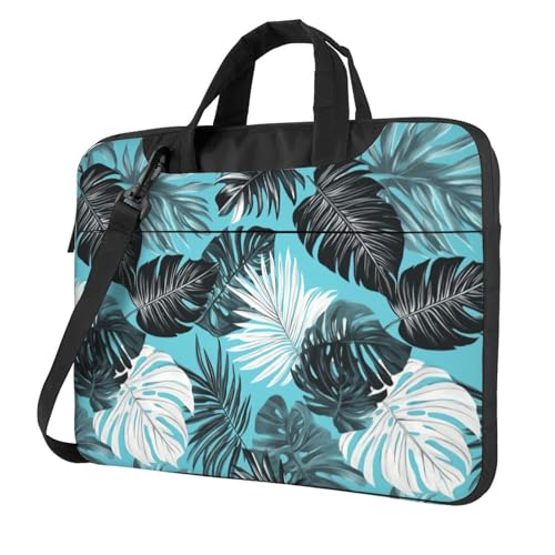 Housse pc portable 15,6 pouces design tropical pastel pour travailler au café