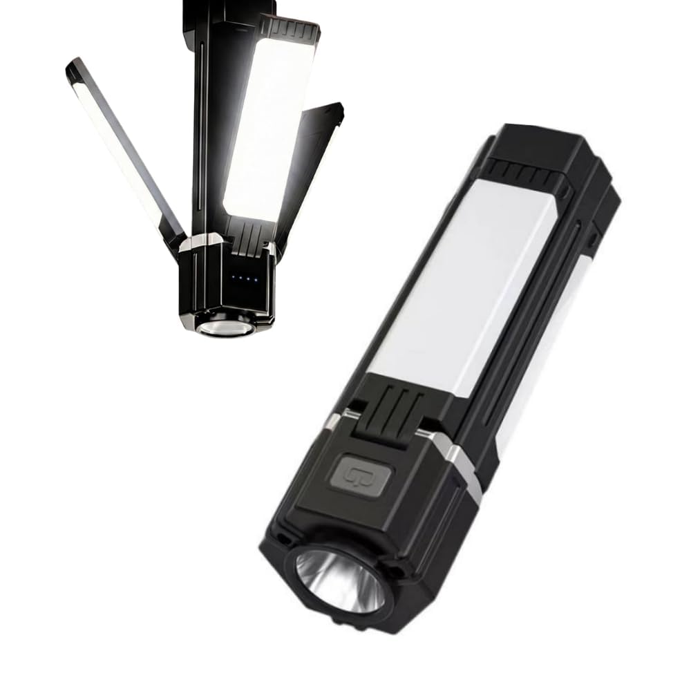 OCTOPUSPRIME Rechargeable Foldable Camping Light | Multifunction Portable LED Flashlight with 5 Lighting Modes | Waterproof Tent Light for Camping, Hiking, Trekking, Emergency & Outdoor Use-image-19