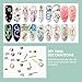 JOINPAYA Nail Art Studs Manicure Decor 9pcs Set 3d Rivet Nail Charms for DIY Art Accessories Women’s Decoration Kit