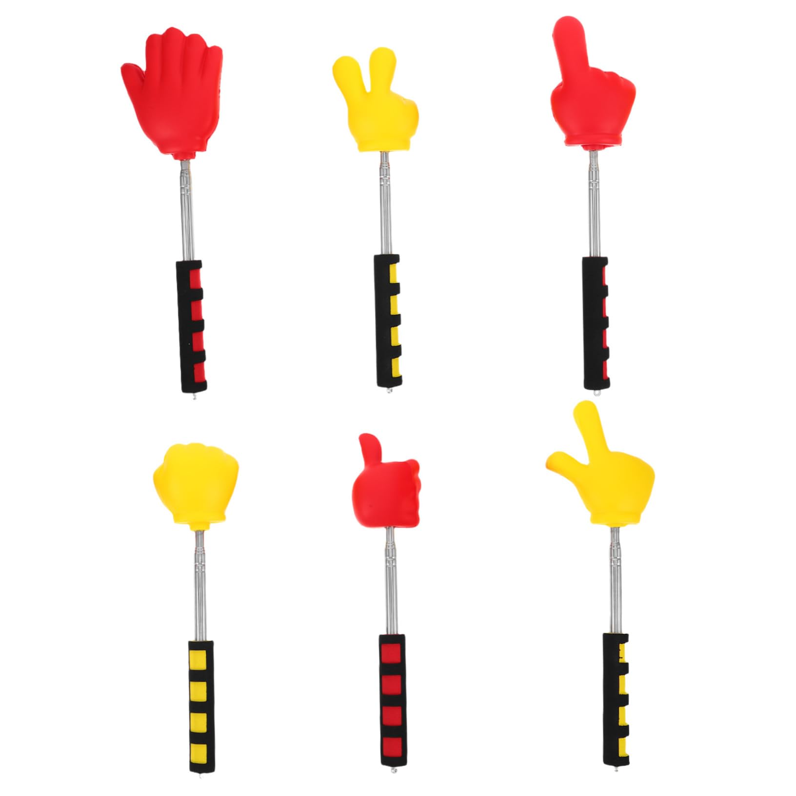 Puntero de Enseñanza Extensible 6 Uds Formas de Mano para Aula Digital y Lecciones Interactivas