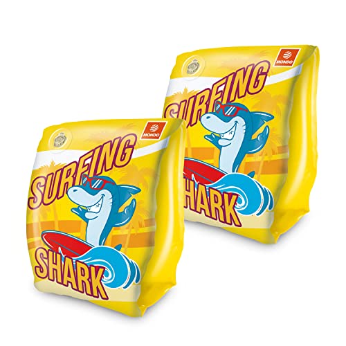 Mondo Toys - SURFING SHARK Arm Bands - Manguitos para niños - Material PVC - Apto para niños de 2 a 6 años con Peso 6-20 kg - 16919