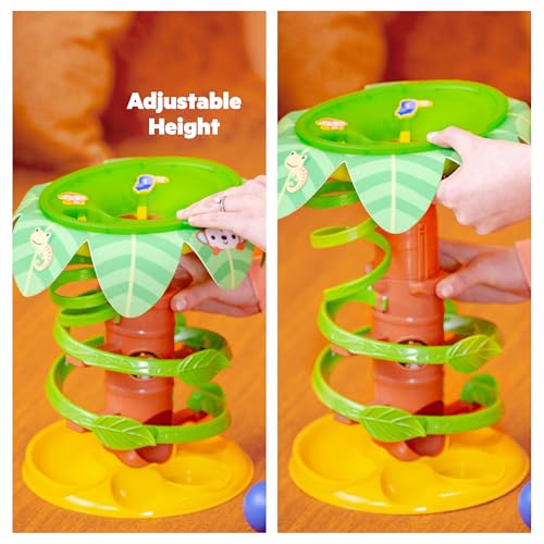 Image of Bright Starts Tropical Twirl Ball Play Toy with Lights & Music, 5 Balls Included, Unisex, 6 Months+