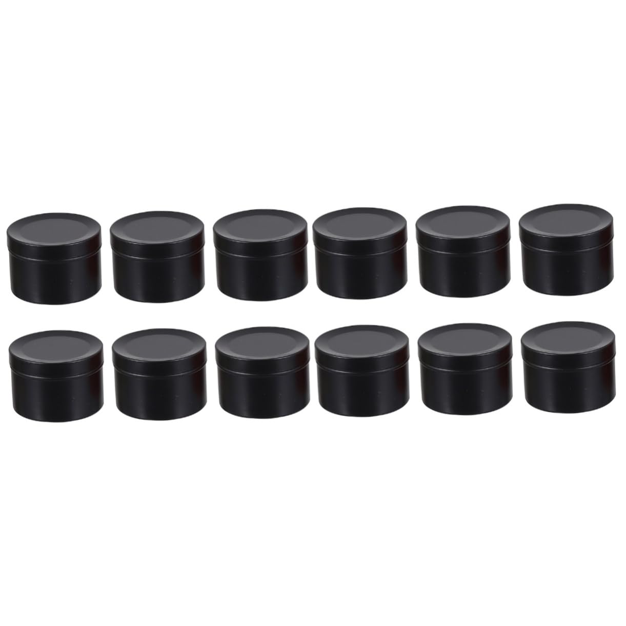 GALPADA 12pcs Candle Making Jars Empty Cosmetic Containers for Scented Candles Balm and Storage Reusable Leakproof Design