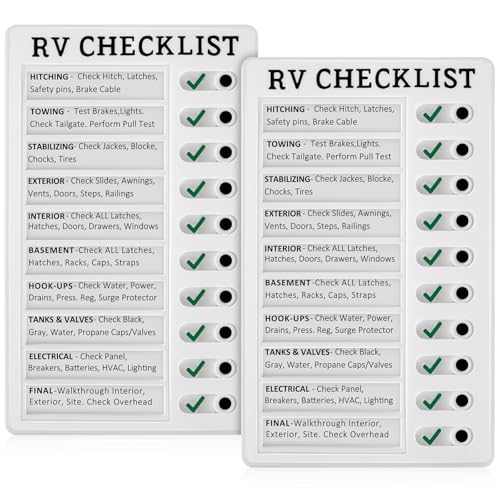 Zonon 2 Pack Rv Checklist Board to Do List Boards