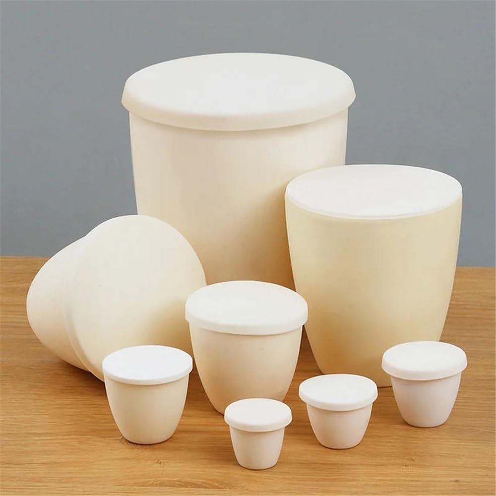1 creuset haute température avec couvercle for laboratoire 5/10/20/25/30/50/100/150/200 ml/300 ml, 99%(200ml)