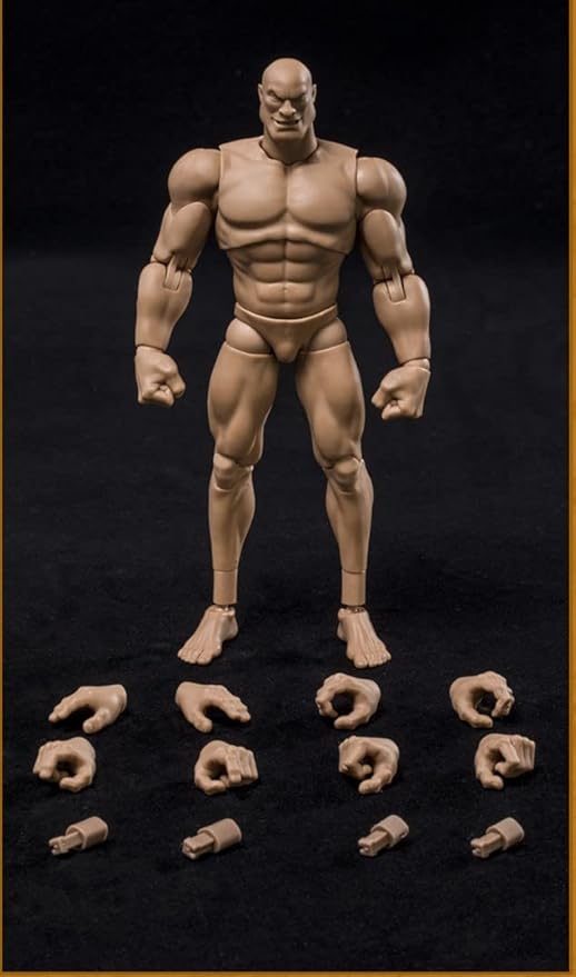 Amazon Tbmodel Crazy Figure 1 12 アクションフィギュア 筋肉 素体 ヘッド セット Tc002 黄肌 フィギュア ドール 通販