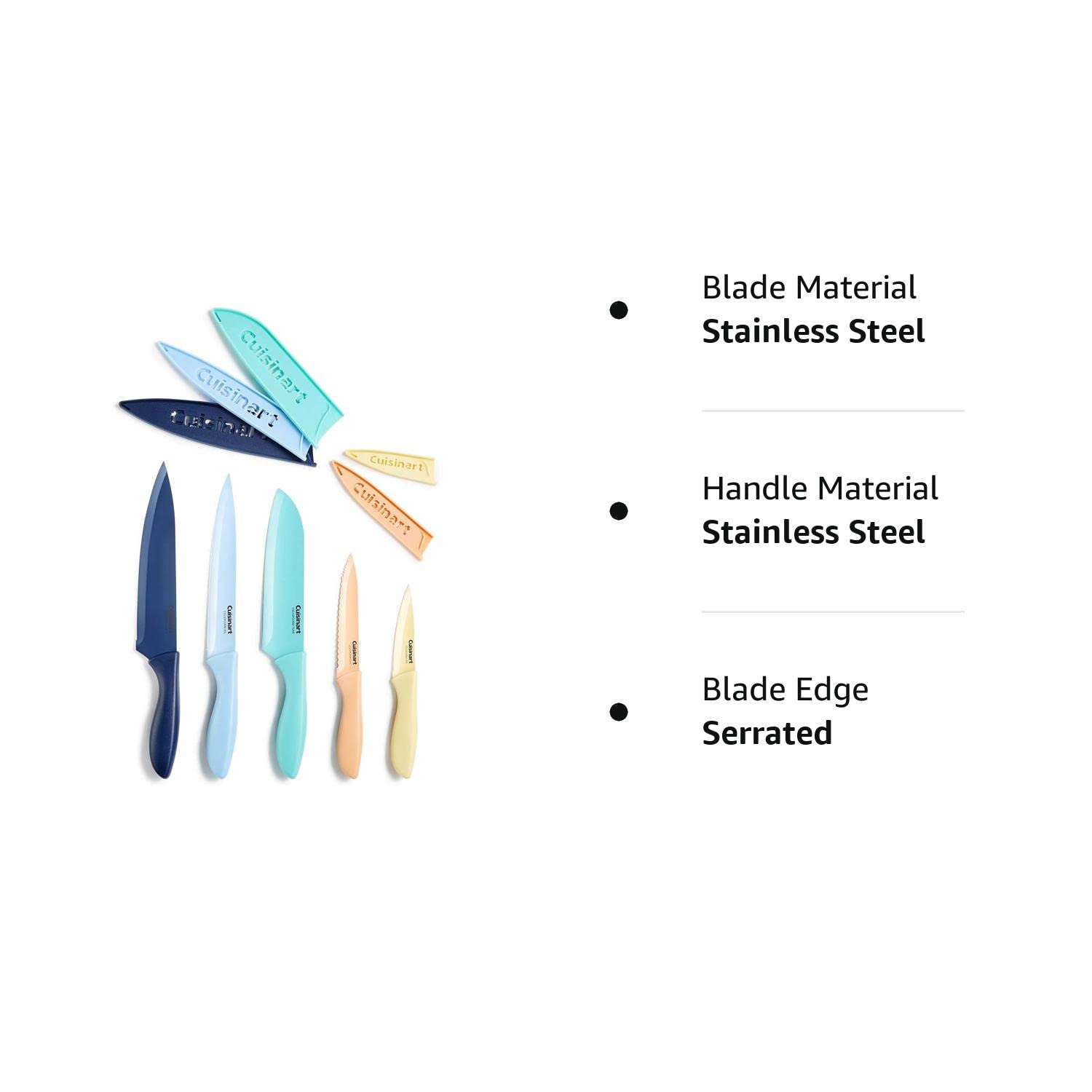 Cuisinart C5510PCERM 10 Piece Ceramic Coated Knife Set, 45 OFF