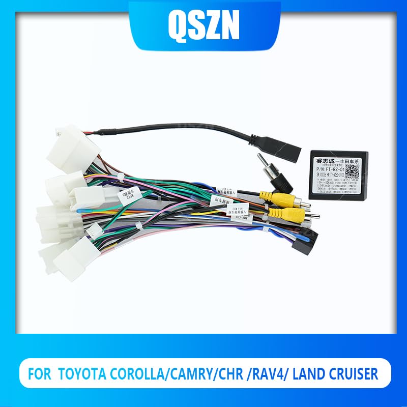 QSZN Canbus Box and Wiring Harness with RCA connectors