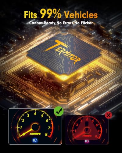 Image of Termitor Ultra Bright H11 LED Bulbs, 150,000LM H11 /H8 /H9 Lights, 1500% Brighter with 16 CSP Chips, Boost Epic Night driving Visibility, 90000Hrs Lifespan,6500K Cool White 150W Bulb, Pack of 2