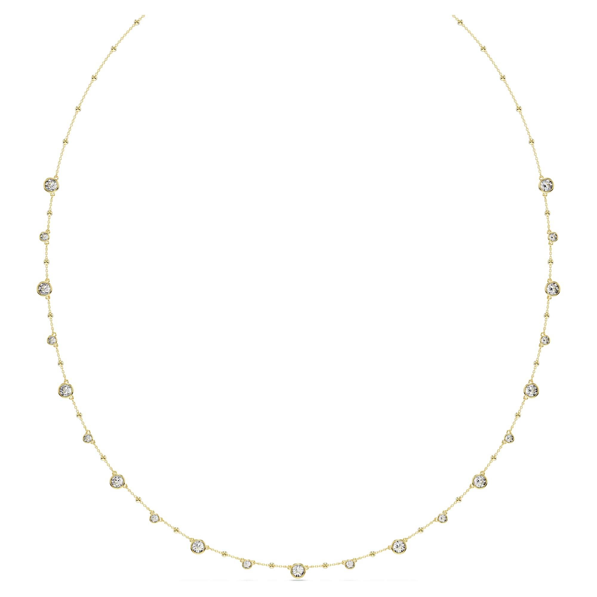 Swarovski Women's Gold Imber Strandage Plated Scattered Necklace 5680091 80Cm