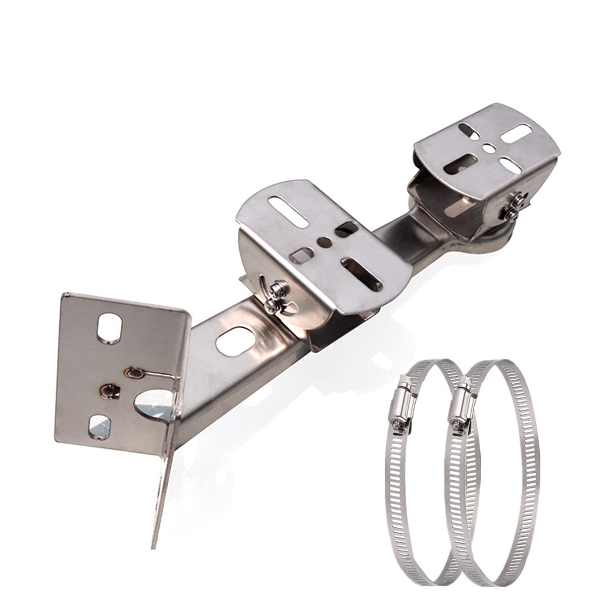 SamIdea2 Duckbill Steel Security Camera Corner Pole Mounting Bracket, Universal Wall Corner Mounting Bracket Holder Stand Pole Mount Adapter for CCTV Surveillance Cameras