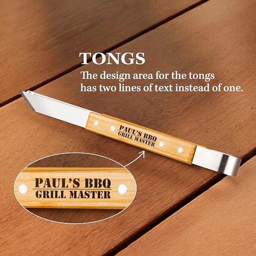 Set personalizado de herramientas para BBQ con 3 utensilios opcionales miniatura 5