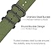 Fintie Garmin Vivoactive 3 Band, 20mm Soft Nylon Replacement Strap Band Adjustable Closure Compatible Garmin Vivoactive 3 / Vivoactive 3 Music/Forerunner 645 Music Smartwatch, Olive