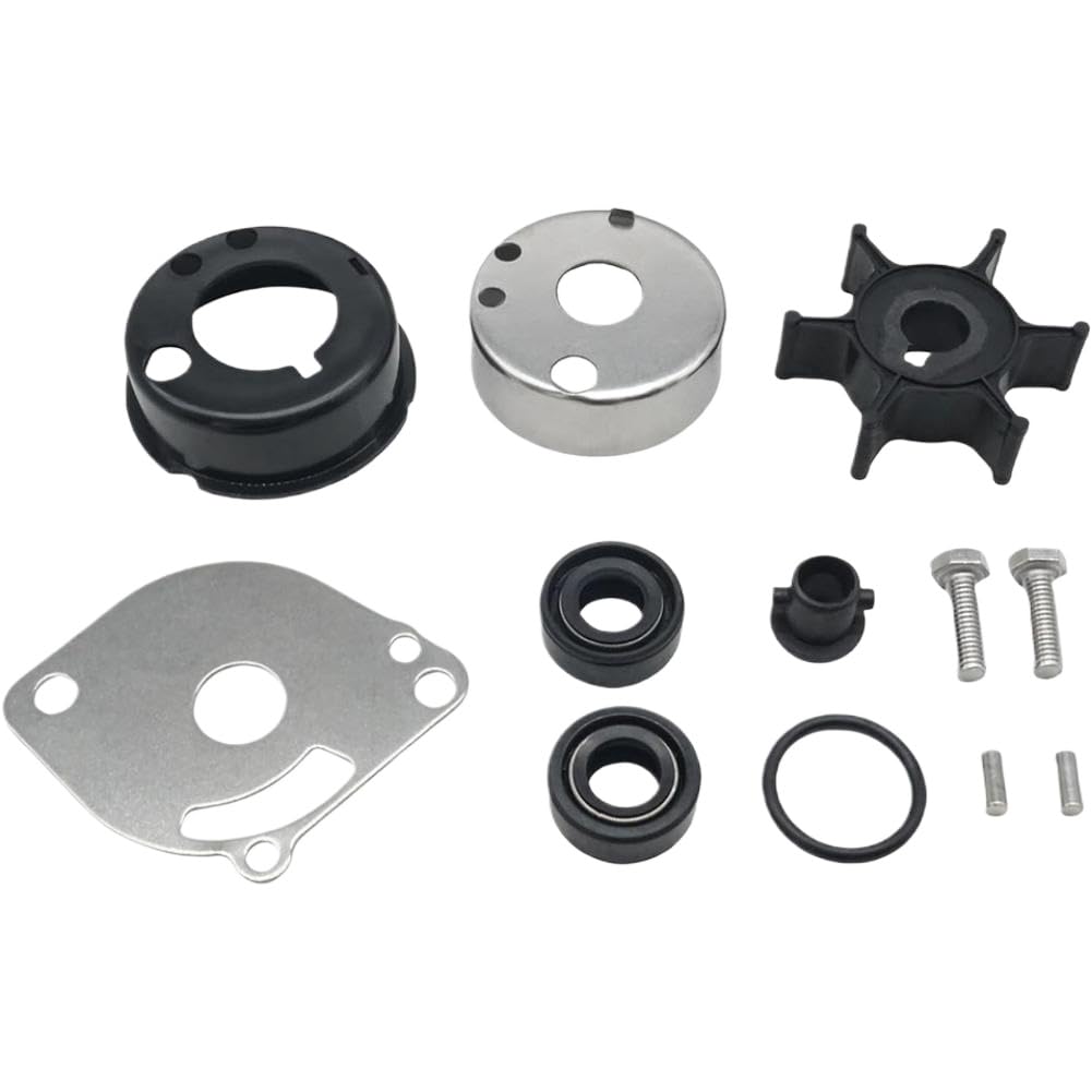 Kit Riparazione Girante Pompa Acqua 6A1-W0078 Compatibile Con Fuoribordo | Adatto per 2 tempi 2 CV; Adatto anche per i numeri di parte 6A1-W0078-02-00 e 6GD-W0078-00