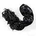 AGPTEK 40 Inches Heat Resistant Long Curly Wave Wig with Full Head Clip - Black