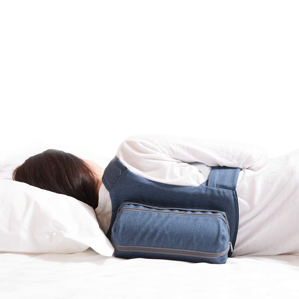 WoodyKnows Side Sleeping Backpack Model 2024 | Side Sleeping Position Transducer | Sleeping Posture Trainer | Snoring Prevention Aid (Small 1 Pack)