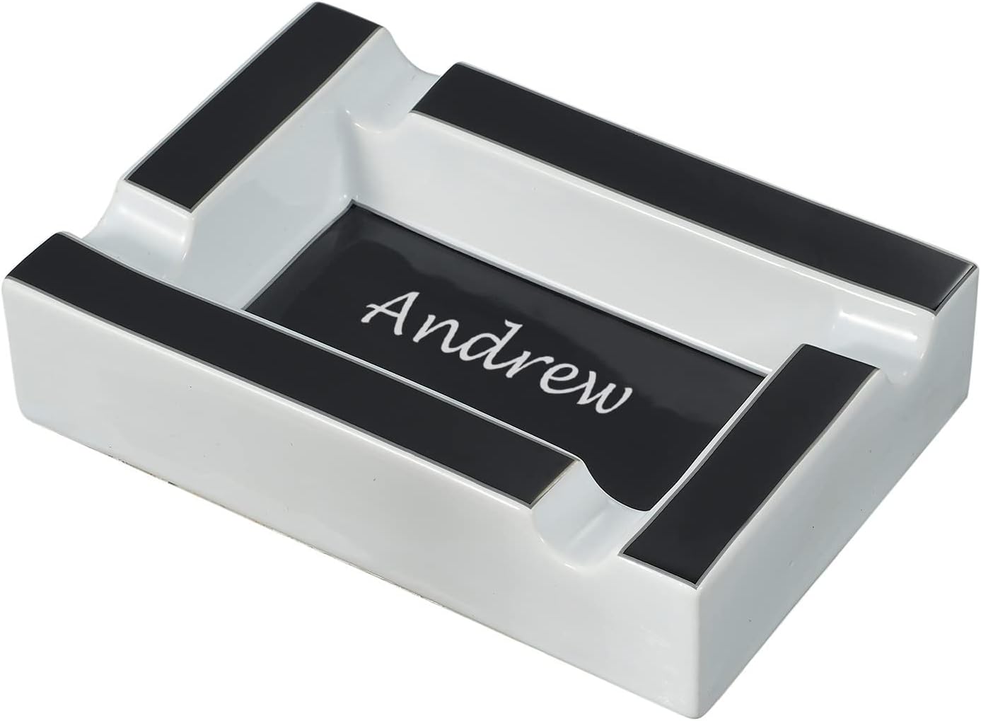 Personalized Visol Wesley Rectangular Ceramic Ashtray…