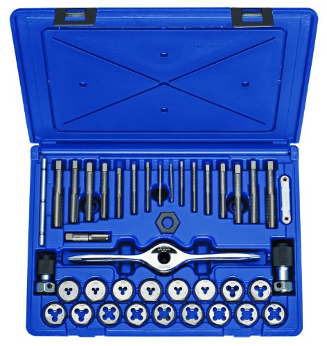 Irwin Tools 1835091 Performance Threading System Tap and Die Set -Machine Screw/Fractional, 40-Piece