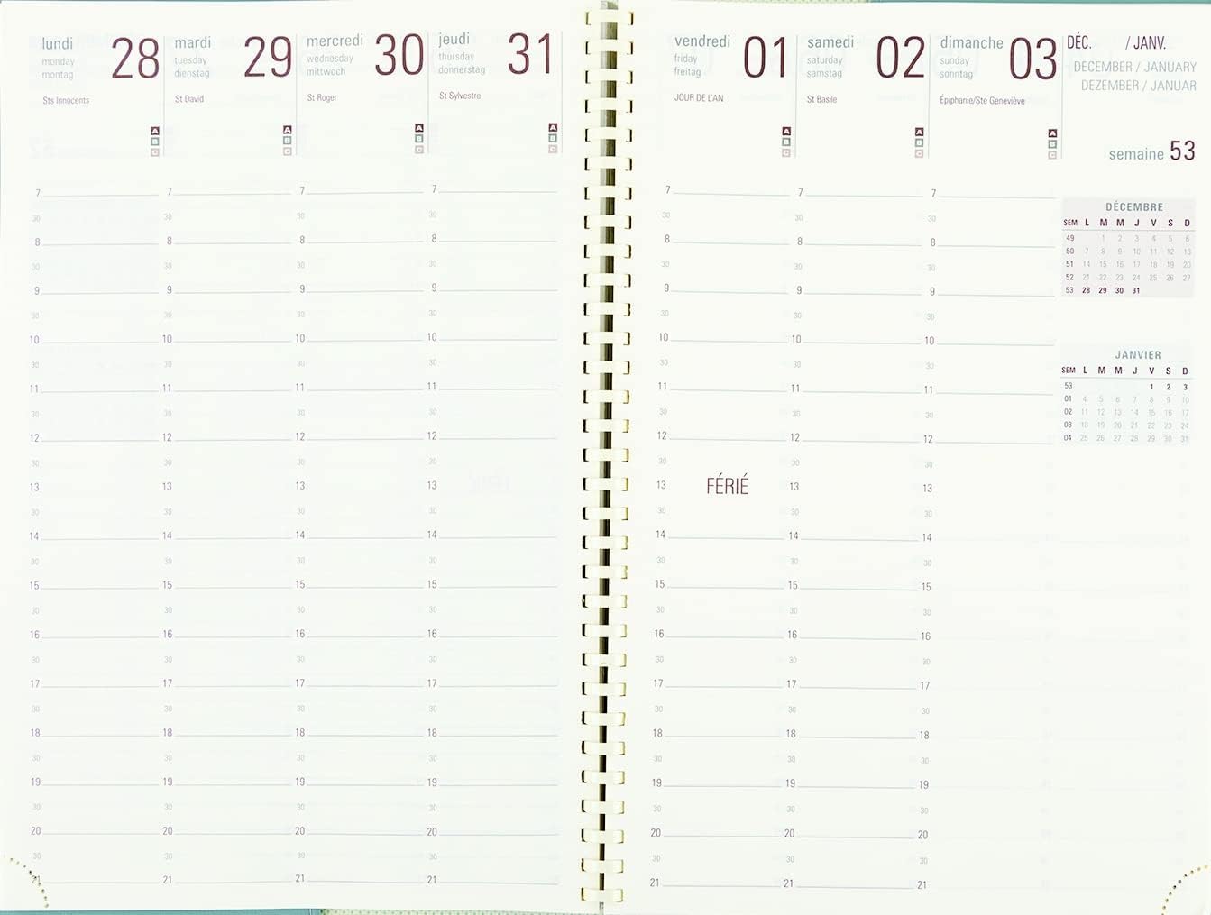Agenda 2026 Lady 27 S Oberthur 1 settimana su 2 pagine + 1 penna stilo touch Blumie (27 S Fuschia)