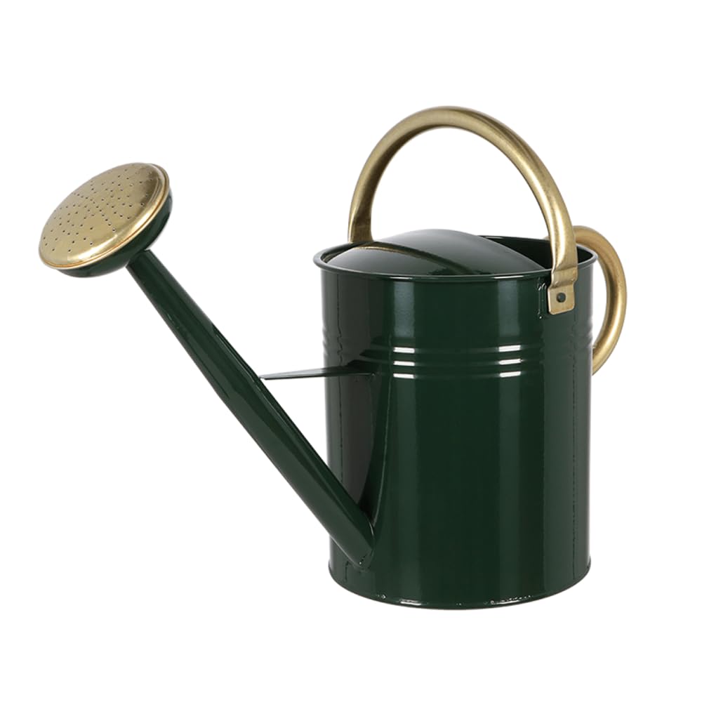 Esschert Design Gießkanne 9,5 Liter Landhaus englisches Design grün Garten Stahl