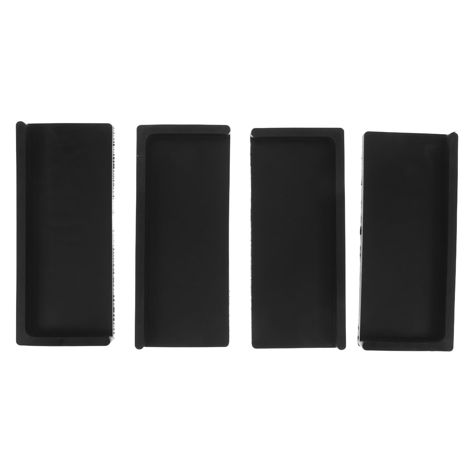 Coussin anti-dérapant pour canapé en caoutchouc naturel noir - Lot de 4 patins