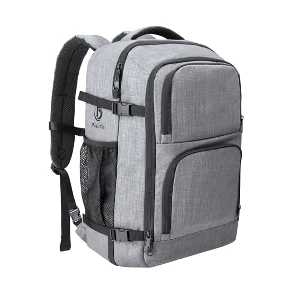 Dinictis-40L-Travel-Backpack-Carry-on-Flight-Approved-Backpack-Suitcase-for-Travel-Personal-Item-Travel-Bag-fits-17-inch-Laptop-Grey Dinictis 40L Travel Backpack Carry on Flight Approved, Backpack Suitcase for Travel, Personal Item Travel Bag fits 17 inch Laptop- Grey